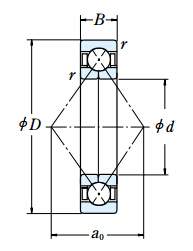 QJ230ME轴承结构样本图
